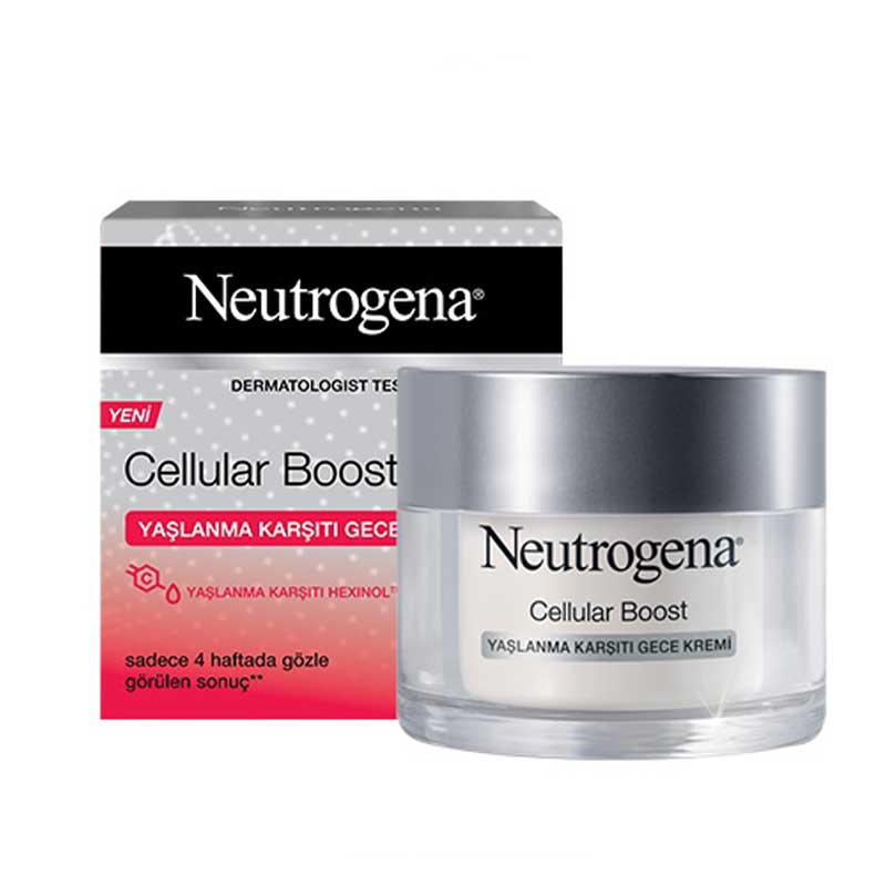 کرم ضد پیری شب نوتروژینا مدل Cellular Boost حجم 50 میل