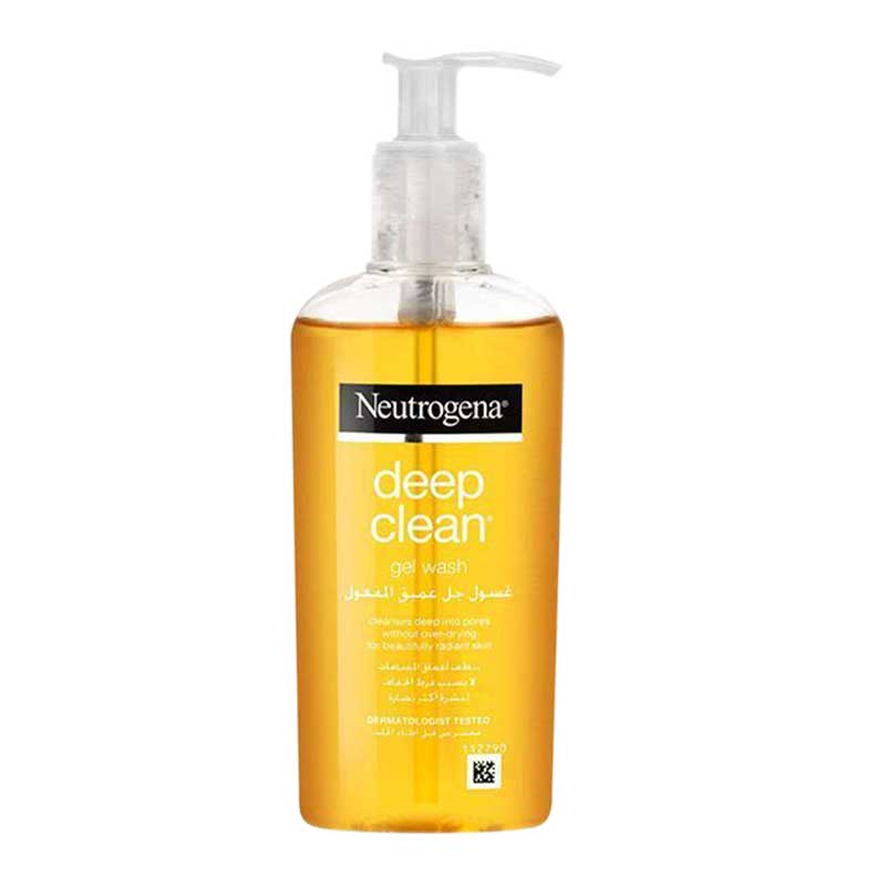 ژل شستشوی صورت پاک کننده Deep Clean عمیق پوست نوتروژینا حجم 200 میل