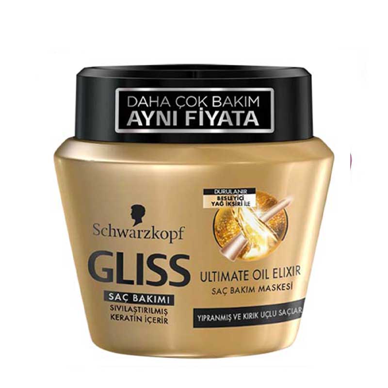 ماسک مو گلیس مدل احیا کننده حاوی روغن اکسیر حجم 300 میل