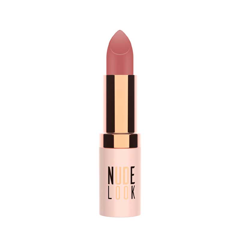 رژ لب جامد مات گلدن رز مدل Nude Look – شماره 02(Coral Nude)