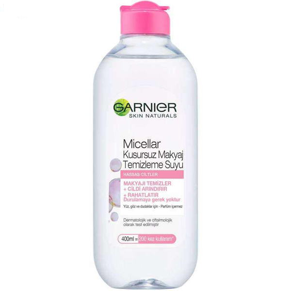 محلول پاکننده آرایش صورت گارنیه مدل ضد حساسیت حجم 400 میل