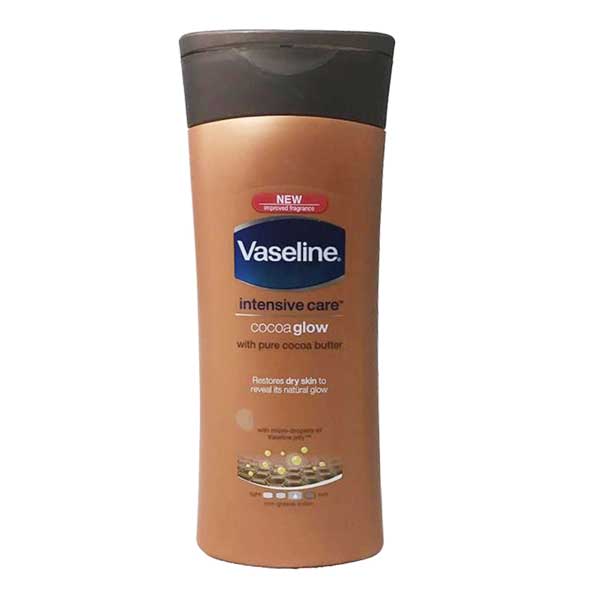 لوسیون بدن وازلین مدل Cocoa Radiant حجم 400 میل