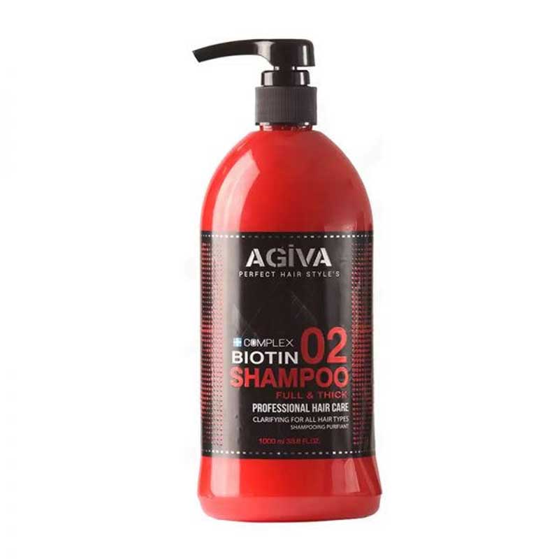 شامپو مو آگیوا مدل Biotin 02 حجم ۱۰۰۰ میل