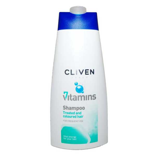 شامپو کلیون حاوی 7 ویتامین مناسب موهای رنگ شده و آسیب دیده 250 میل