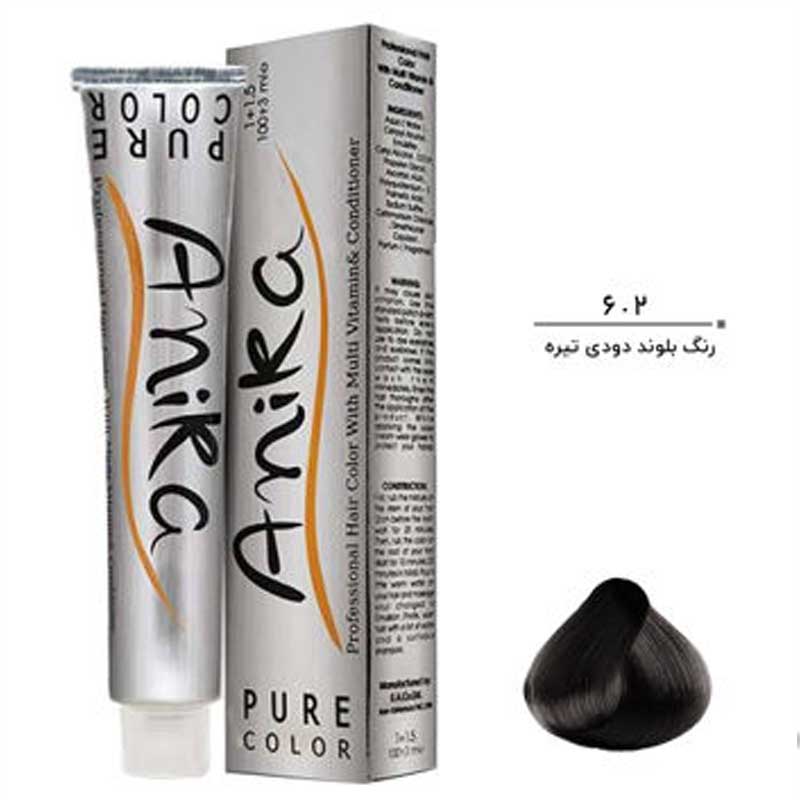   6.2 رنگ مو آنیکا بلوند دودی حجم 100 میل