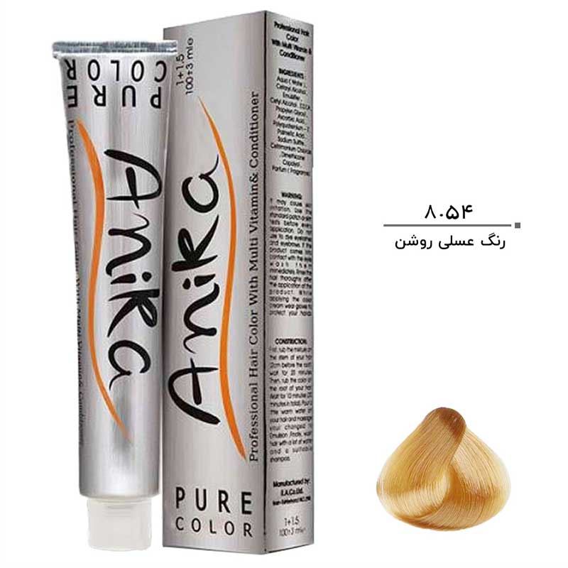 رنگ مو آنیکا رنگ عسلی روشن حجم 100 میل