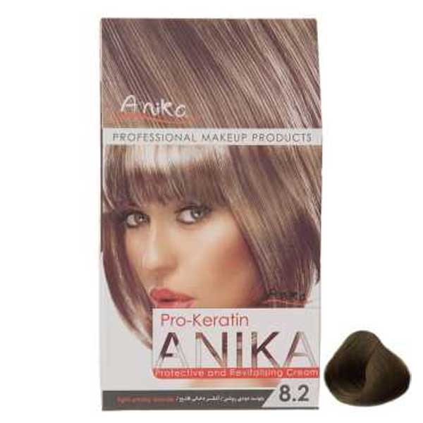 کیت رنگ مو آنیکا سری Pro Keratin مدل Smoky شماره 8.2