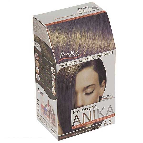 کیت رنگ مو آنیکا سری Pro Keratin مدل Matt شماره 6.3