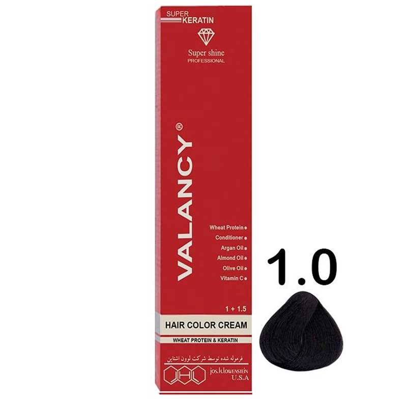 رنگ مو والانسی سری طبیعی مدل مشکی شماره N1