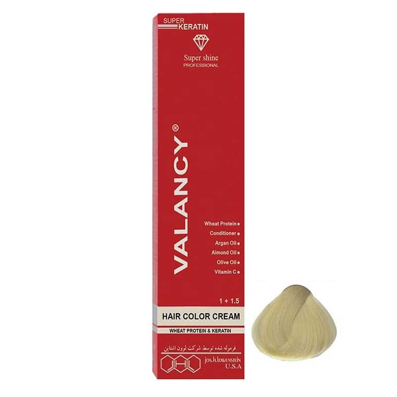 رنگ مو والانسی سری زیتونی مدل بلوند زیتونی پلاتینه شماره M10