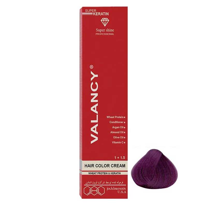 رنگ مو والانسی سری شرابی مدل شرابی خیلی روشن شماره V6