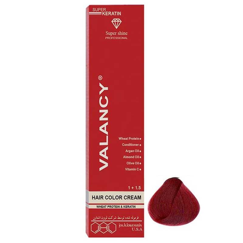 رنگ مو والانسی سری آلبالویی مدل آلبالویی روشن شماره RF5