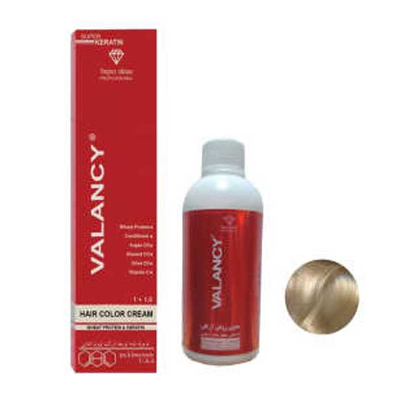 کیت رنگ مو والانسی شماره 12.10 رنگ کرم استخوانی