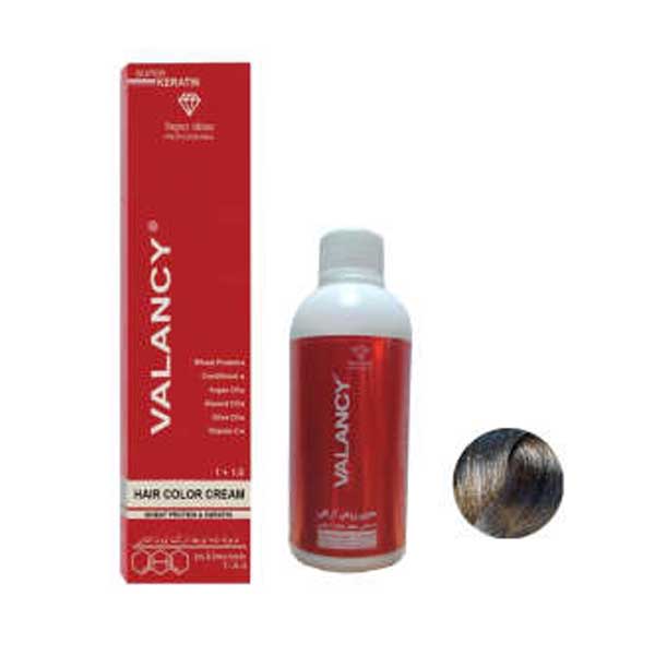 کیت رنگ مو والانسی شماره C4 رنگ قهوه ای دودی روشن