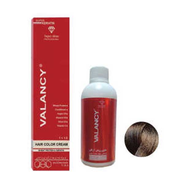 کیت رنگ مو والانسی شماره R5 رنگ قهوه ای کاکائویی روشن