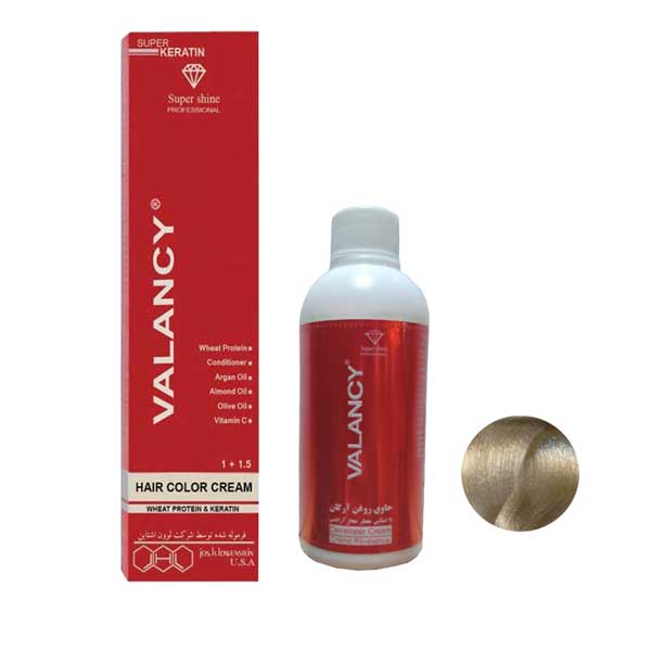 کیت رنگ مو والانسی شماره 12.21 رنگ زیتونی قطبی