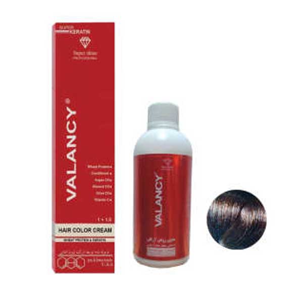 کیت رنگ مو والانسی شماره KC رنگ برنز کهربایی