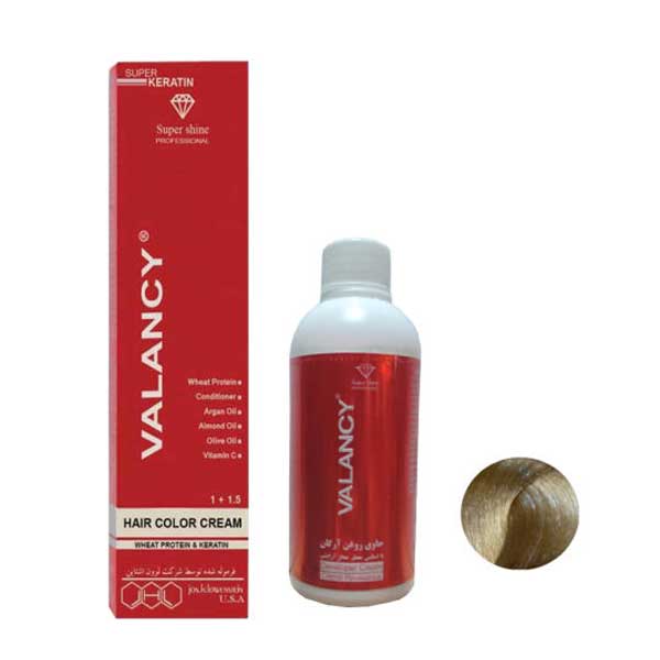 کیت رنگ مو والانسی شماره N8 رنگ بلوند روشن