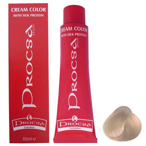 رنگ مو پروکسا سری Ash شماره 9.1 رنگ بلوند دودی خیلی روشن