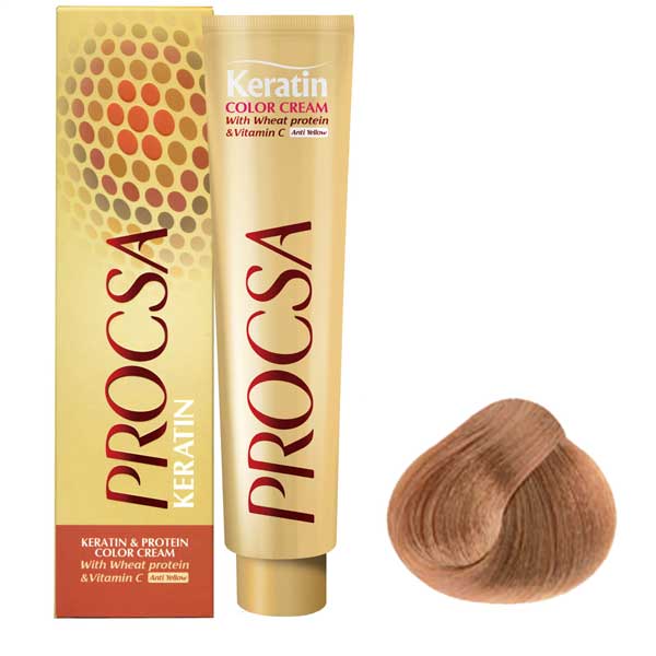 رنگ مو پروکسا سری Caramel شماره 8.34 رنگ بلوند کاراملی روشن