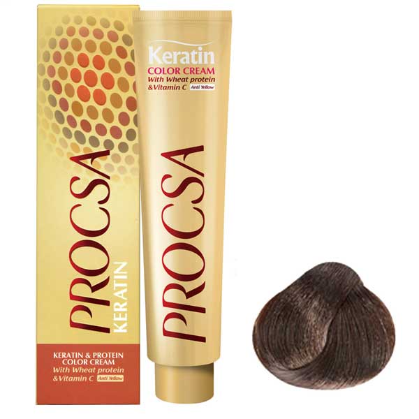رنگ مو پروکسا سری Hazelnut شماره 4.35 رنگ قهوه ای فندقی متوسط