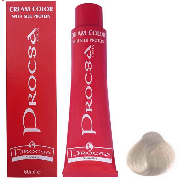 رنگ مو پروکسا سری Ash شماره 10.1 رنگ بلوند دودی بسیار روشن