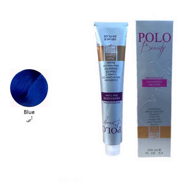 رنگ مو پلو آبی blue حجم 100 میل