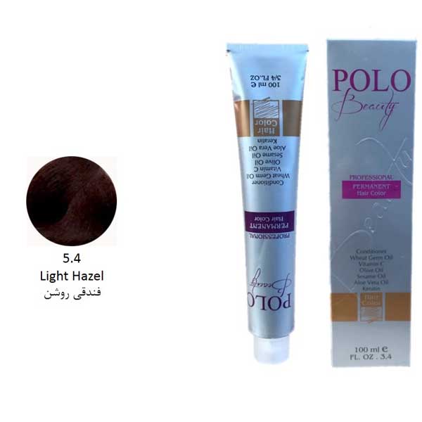 رنگ مو پلو فندقی روشن شماره 5.4 حجم 100 میل