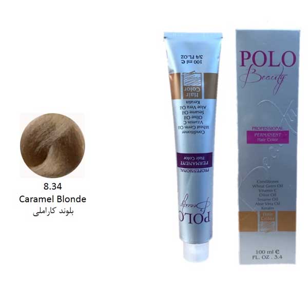 رنگ مو پلو بلوند کاراملی شماره 8.34 حجم 100 میل