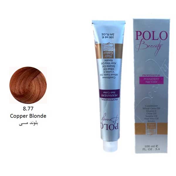 رنگ مو پلو بلوند مسی شماره 8.77 حجم 100 میل