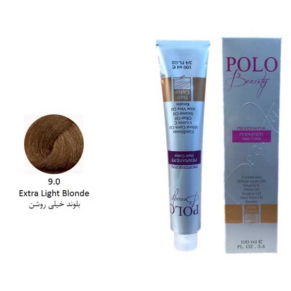 رنگ مو پلو بلوند خیلی روشن شماره 9.0 حجم 100 میل