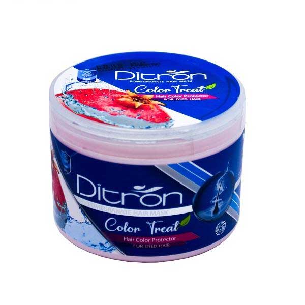 ماسک مو دیترون مدل pomegranate مناسب موهای آسیب دیده و رنگ شده حجم 400 میل