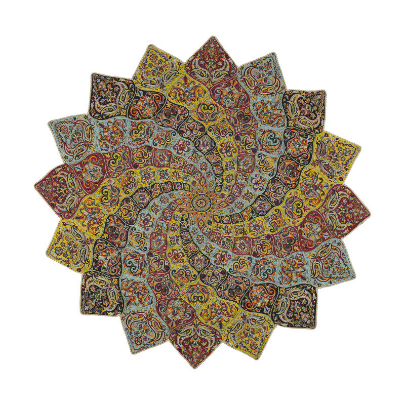 رومیزی ترمه حسینی طرح آبادیس