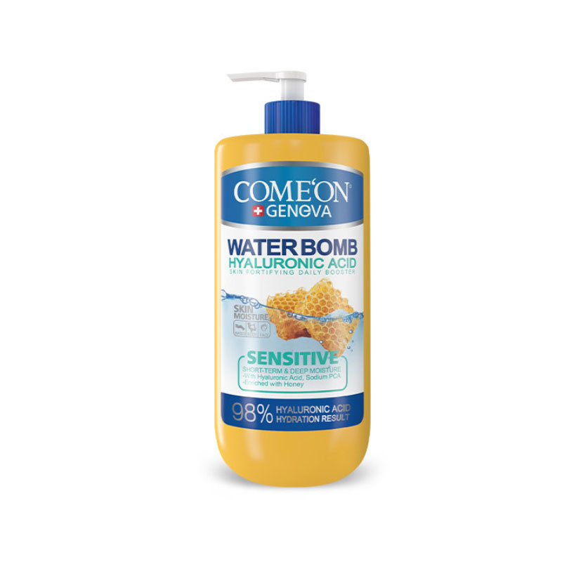 کرم آبرسان کامان سری واتربمب مدل SENSITIVE  مناسب پوست های حساس حجم 500 میل