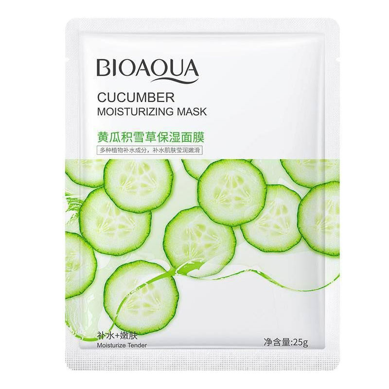 ماسک صورت بایو آکوا مدل خیار وزن 25 گرم