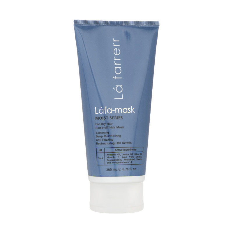ماسک مو رطوبت رسان لافارر مدل Dry hair مخصوص مو های خشک و زبر حجم 200 میلی لیتر