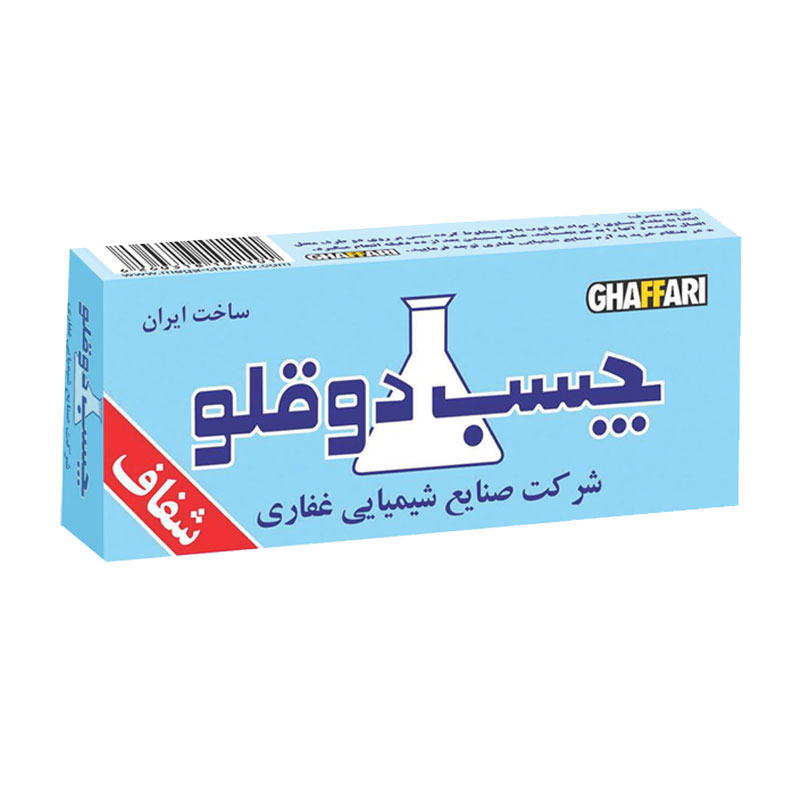 چسب دوقلو شفاف غفاری وزن 20 گرم