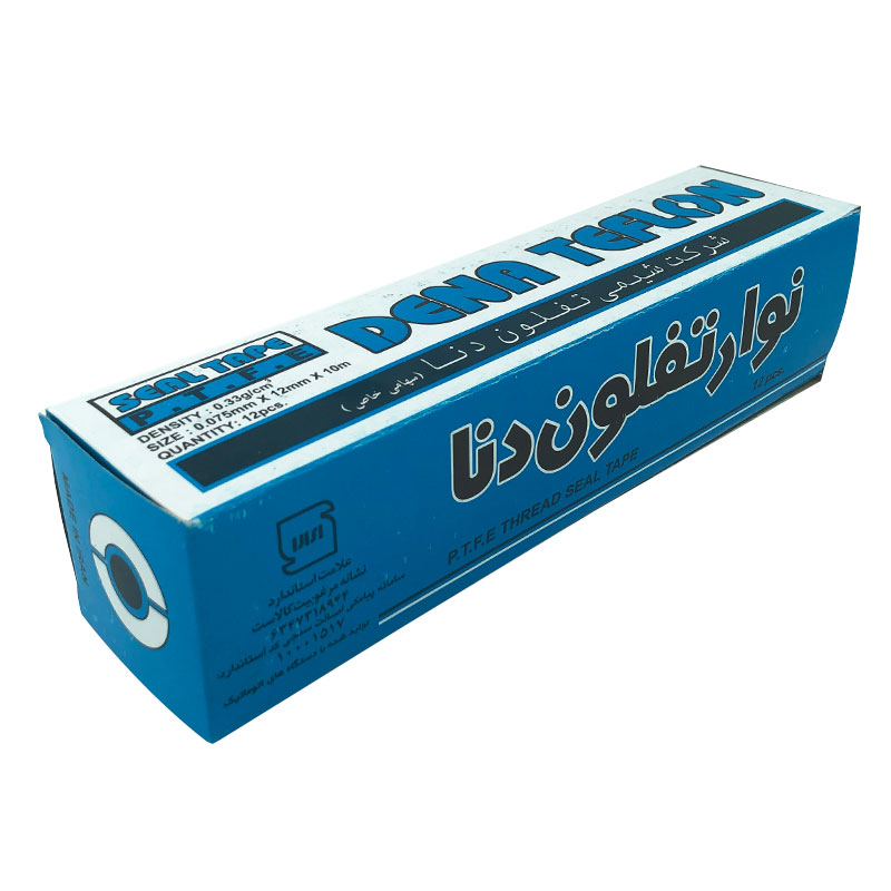 نوار تفلون دنا پهنای 12 میلی متر بسته 12 عددی - آبی