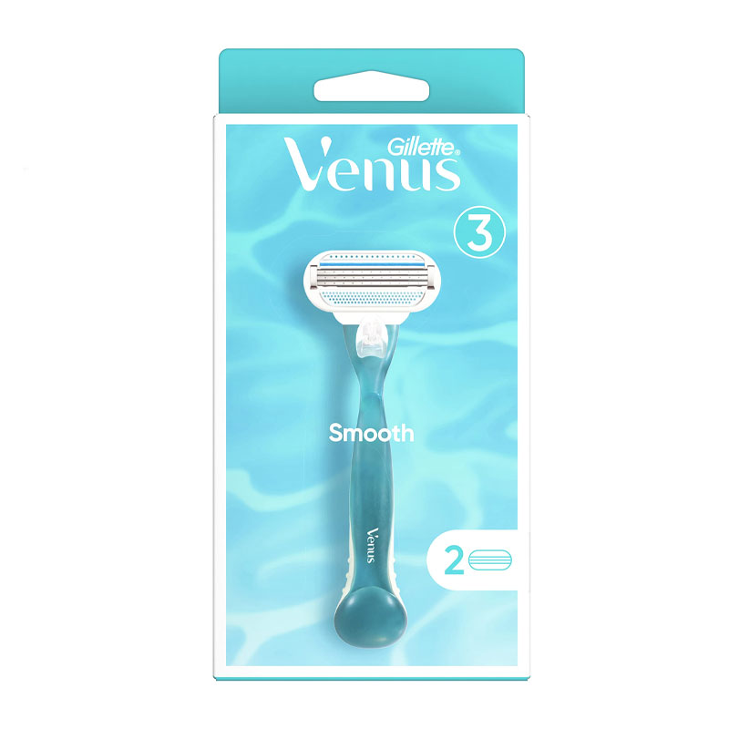 خود تراش ژیلت مدل Venus Smooth به همراه 2 تیغ یدک