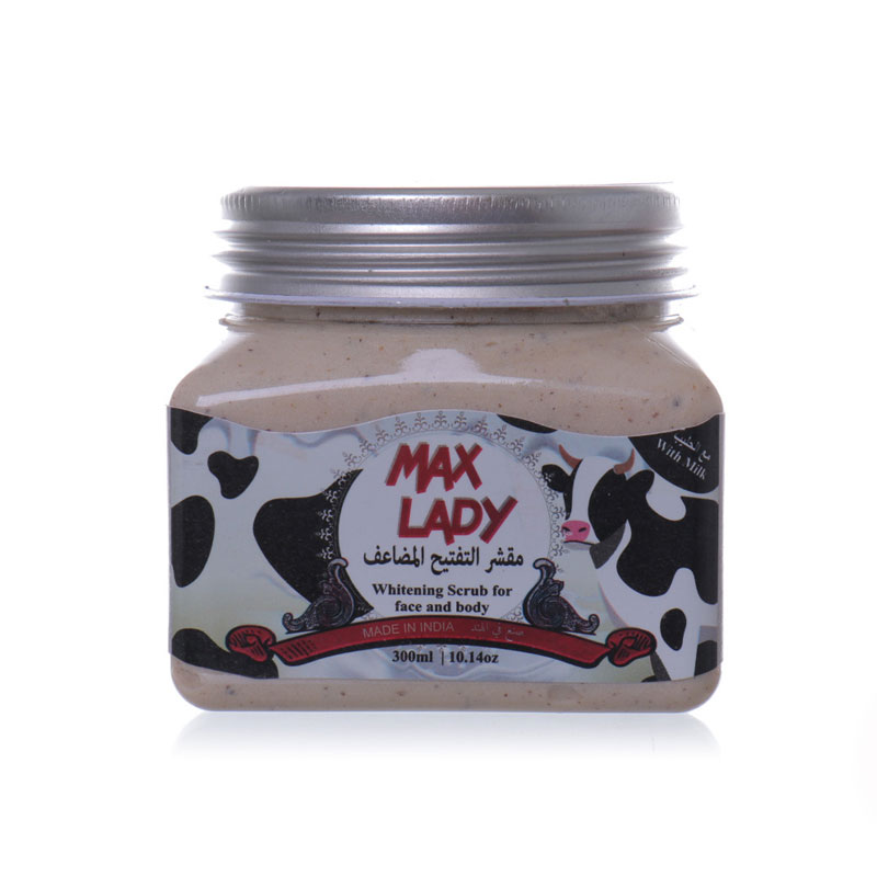 اسکراب صورت و بدن مکس لیدی مدل شیر گاو حجم ۳۰۰ میل