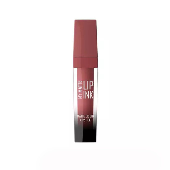 رژ لب مایع مات گلدن رز مدل Lip ink شماره 10