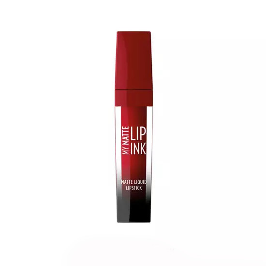 رژ لب مایع مات گلدن رز مدل Lip ink شماره 12