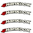 برچسب لاستیک خودرو مدل d3 طرح HankookR بسته چهار عددی