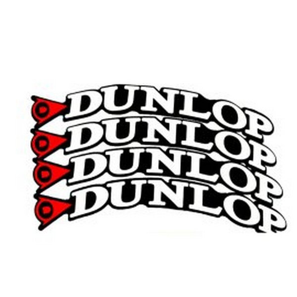 برچسب لاستیک خودرو کد 87 دانلوپ بسته 4عددی