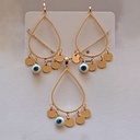 نیم ست زنانه تیتانیوم مدل چشم نظر کد w-se-28