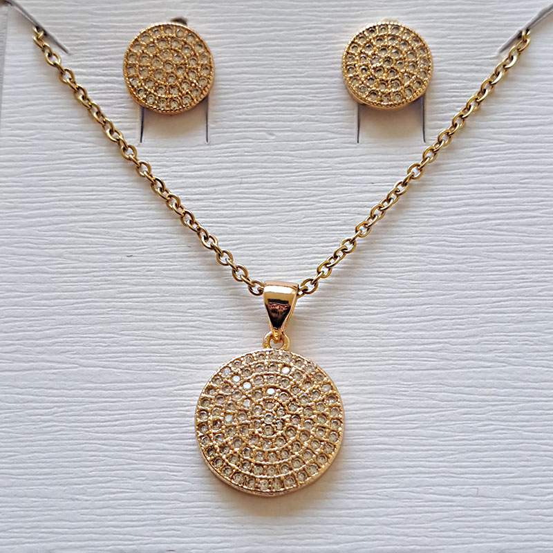 نیم ست زنانه تیتانیوم کد w-se-39