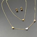 نیم ست زنانه دو ردیفه استیل کد w-se-63