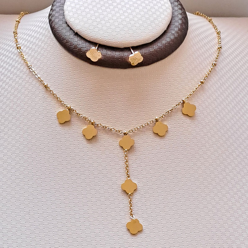 نیم ست زنانه استیل مدل ون کلیف کد w-se-87
