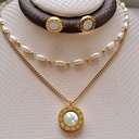 نیم ست زنانه دو ردیفه استیل کد w-se-88