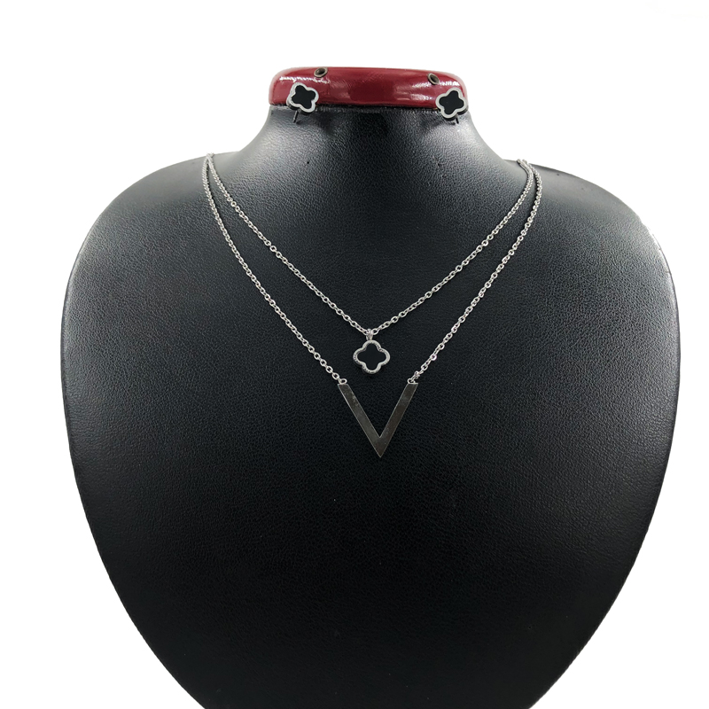 نیم ست زنانه دو ردیفه استیل کد w-se-100